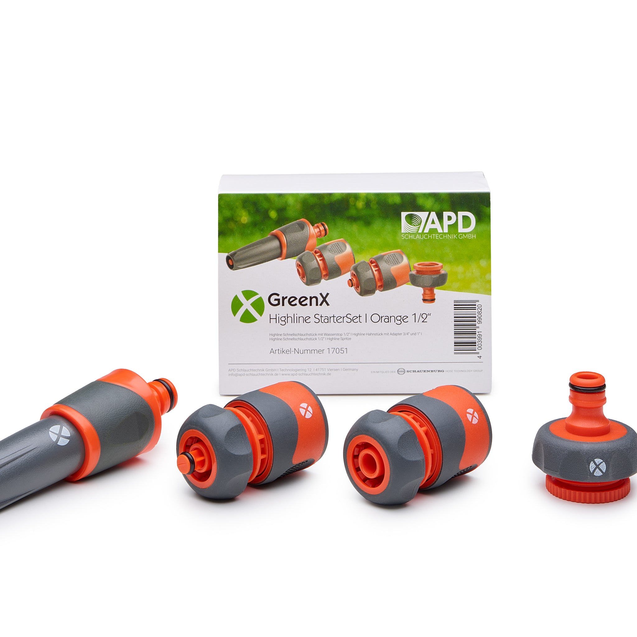 GreenX Highline Starterset Orange 1/2''